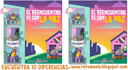 Las diferencias, Busca las diferencias, Encuentra las diferencias, Semana por la Paz, Retos matemáticos