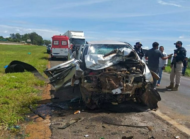 Corpo de Bombeiros atuou no resgate ás vitimas do trágico acidente em Luis Eduardo Magalhães