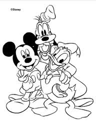 imagens para imprimir e colorir desenhos turma do mickey donald pateta minnie pluto