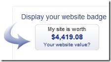 website value