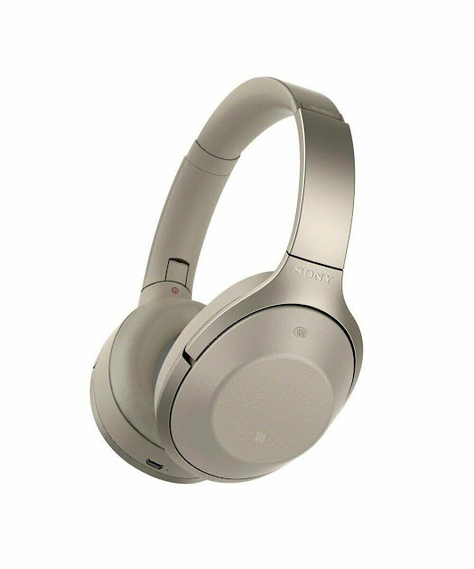 Sony MDR-1000X Wireless Bluetooth Noise Cancelling Headphones Beige