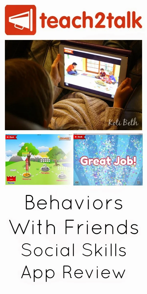 Behaviors With Friends iPad app review.