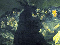 O grande bode ou bruxas em Sabbath (detalhe)Goya,(1821-23)