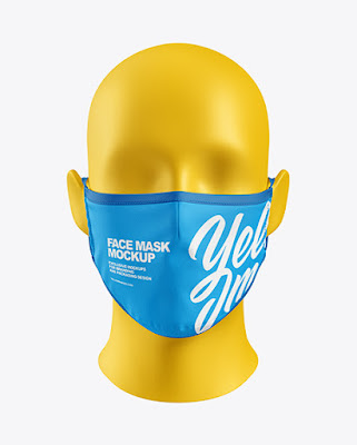 Download Face Mask & Face Shield Mockup