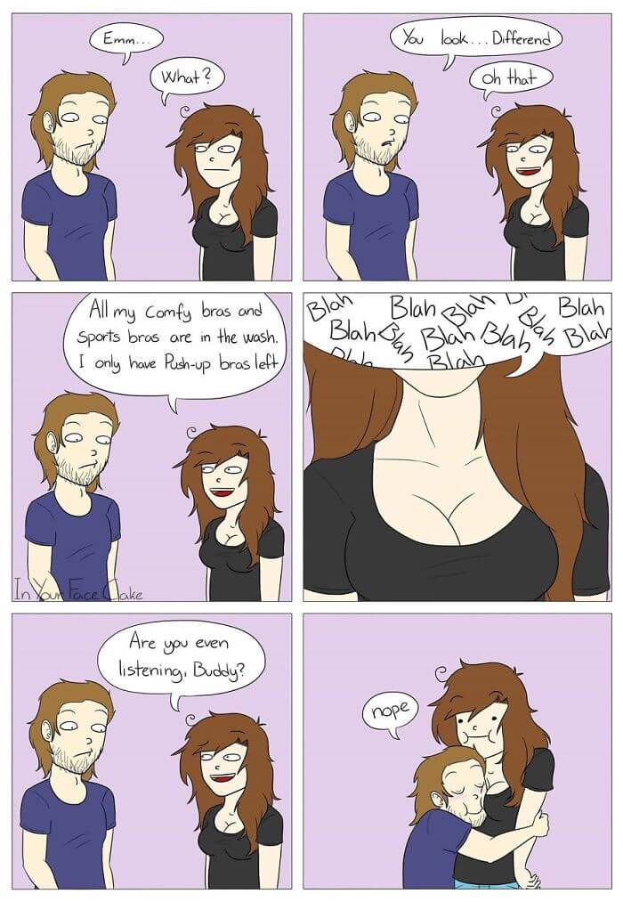 40 Hilarious Comics About How A Bra Can Ruin A Woman's Day - Stuff Men Will Never Understand