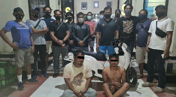 Dua Pelaku  yang diduga pelaku pencurian sepada motor