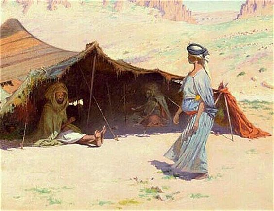 Camp in the desert - Charles James Theriat