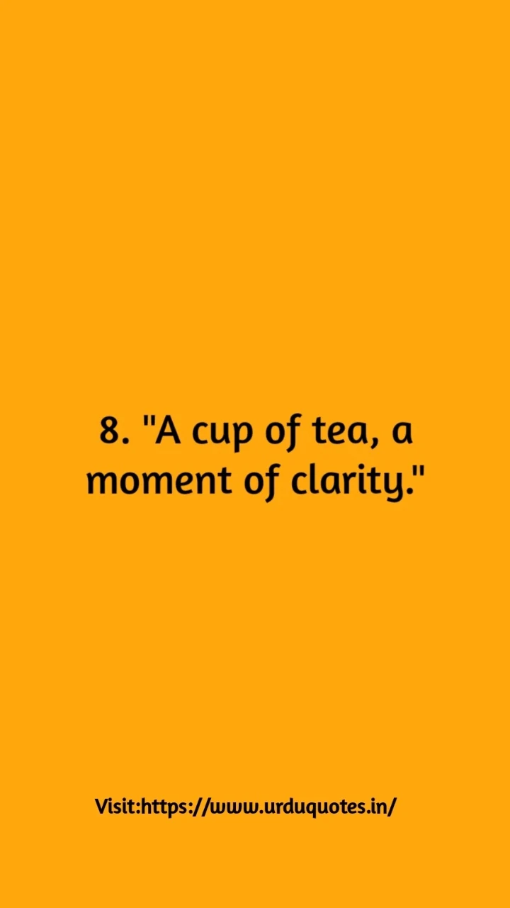 Tea Captions For Serious Instagram Posts