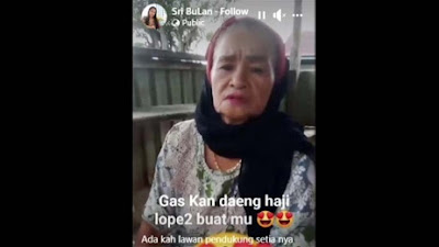 Ibu Haji Siap Dipenggal Demi Prabowo! Video Lucu Mendukung Calon Presiden Viral