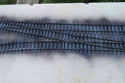 Painting Peco O gauge track