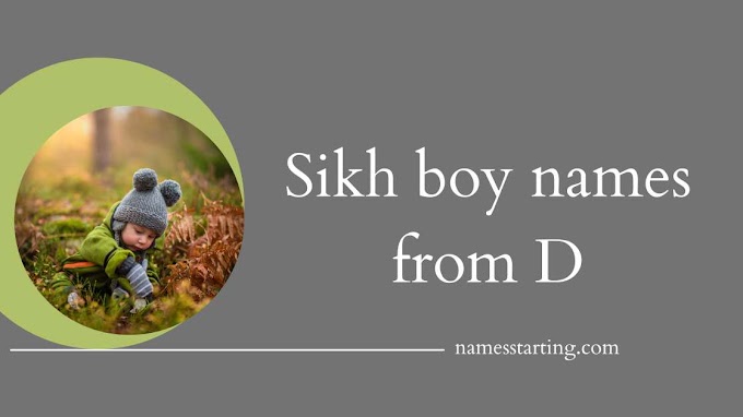 Latest 2024 ᐅ Sikh baby boy names starting with D Unique