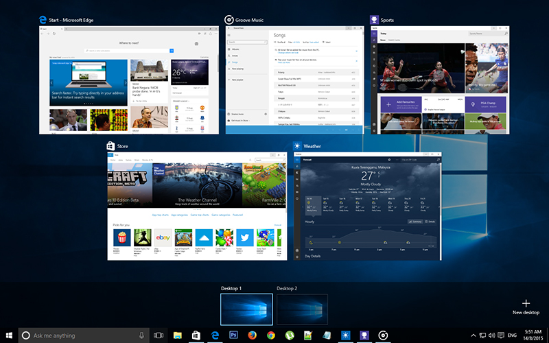 Task View Windows 10