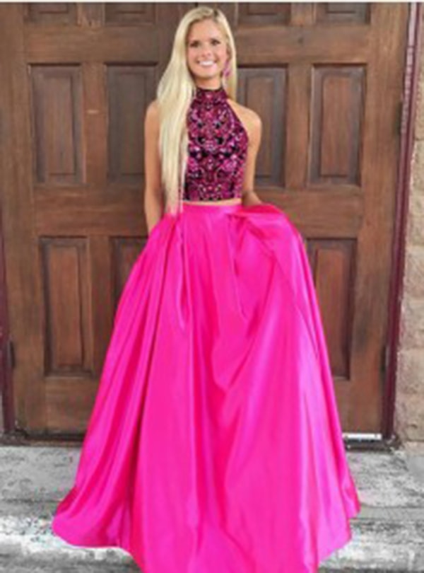  Satin Prom Dresses