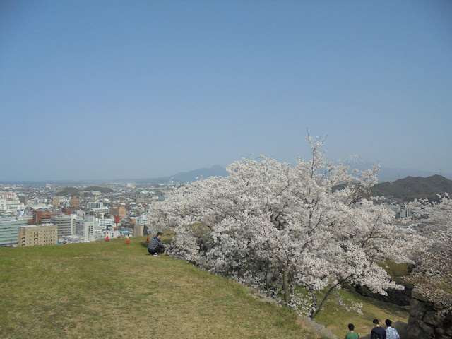 米子城跡の天守跡