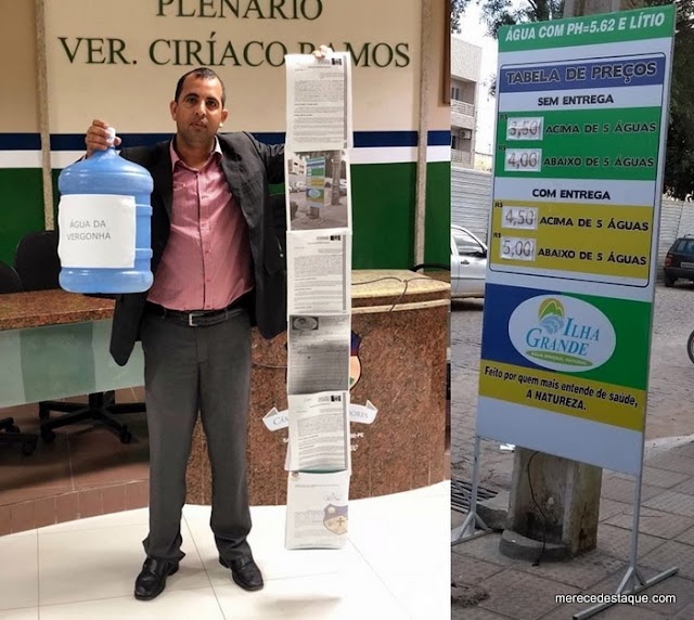 Vereadores denunciam superfaturamento na compra de água mineral pela prefeitura de Santa Cruz que divulga nota sobre o caso