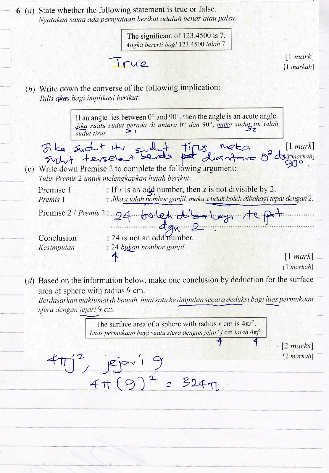 Cikgu Azman - Bukit Jalil: Q6 Penaakulan Matematik SPM 