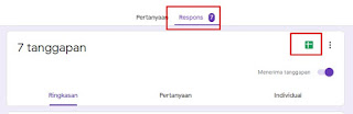 Klik Respons Klik tanda spreadsheet warna hijau