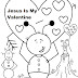 Sunday School Valentine Coloring Pages