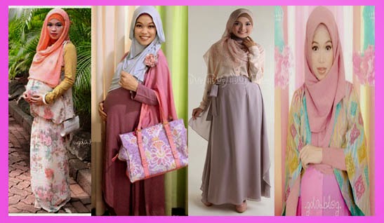 Model Baju  Muslim untuk ibu  Hamil 