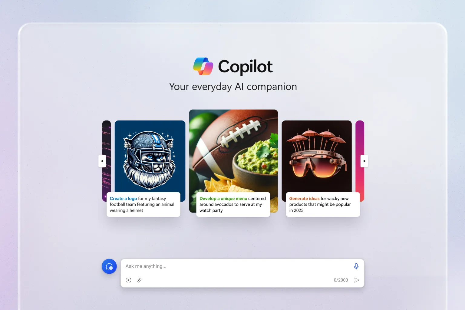 Microsoft Copilot ottiene un nuovo design e nuove funzionalità