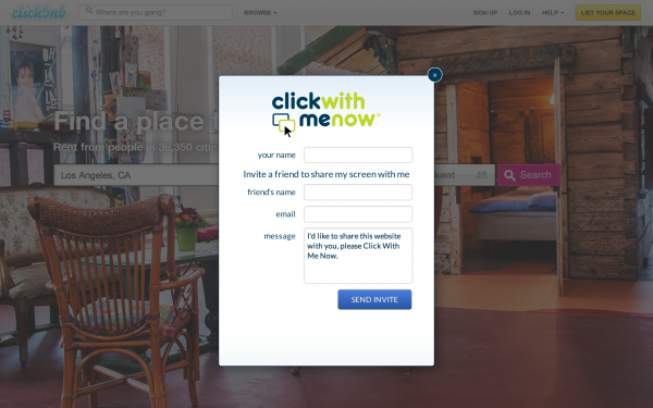 Meet "Click With Me Now's" Websharing Application
