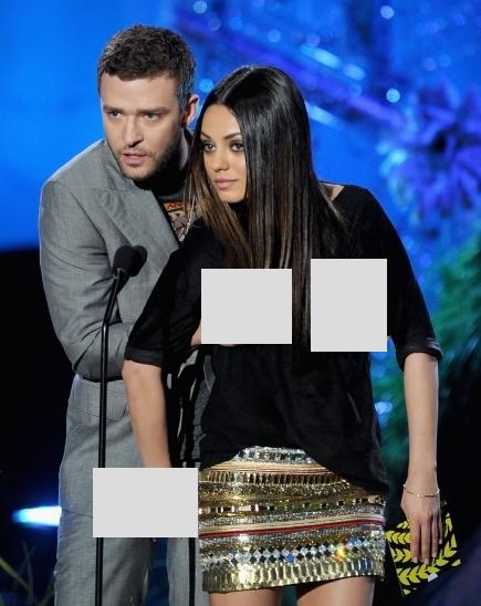 mila kunis justin timberlake photos