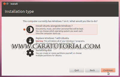 Cara Tutorial Install Ubuntu 13.04 Terbaru Lengkap dengan Gambar