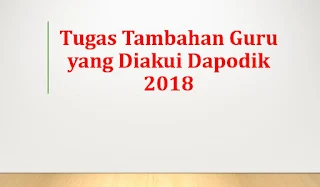 Tugas Tambahan Guru yang Diakui Dapodik sesuai Permendikbud