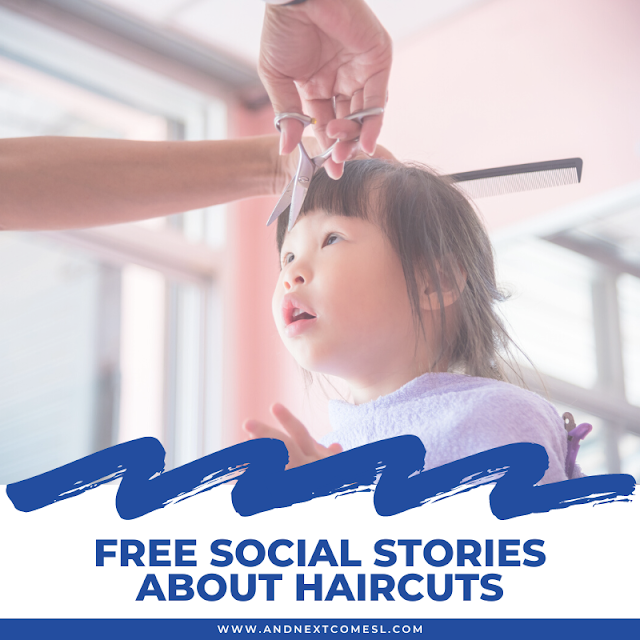 Free social stories about haircuts and what it's like getting a haircut at a salon or barbershop