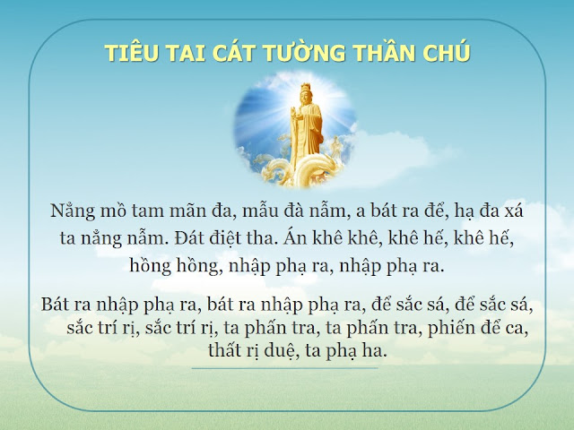 nội dung chú tiêu tai kiết tường