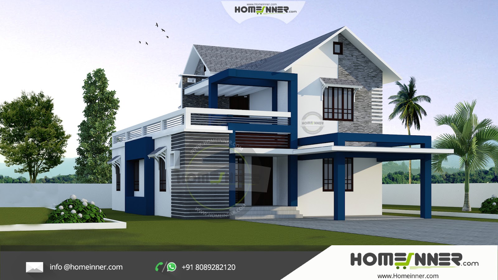 Modern Stylish 3 Bhk Small Budget 1500  sqft Indian  Home  Design 