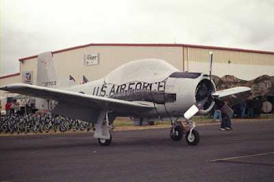 United States Air Force 1955 North American T-28B Trojan at Kelso, Washington in July 2005