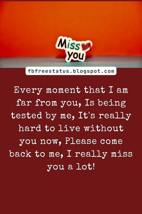 Missing You Messages for Girlfriend