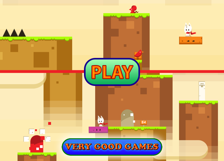 Screenshots of the platformer Snowball World - play free online game on computers, tablets, or smartphones