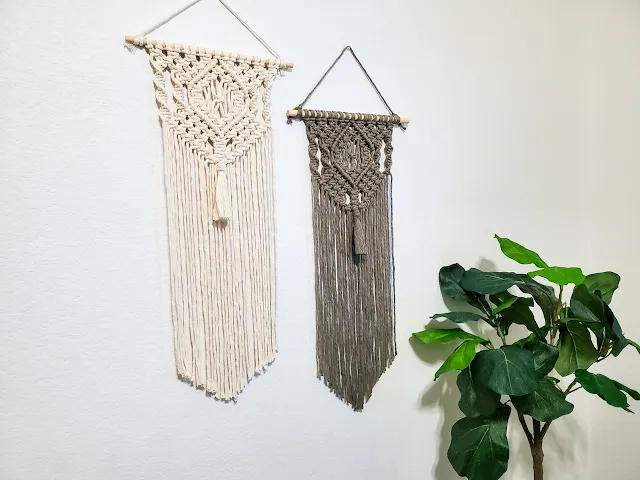 beginner tutorial for a macrame wall hanging