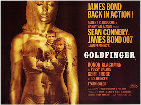 Goldfinger James Bond movie poster