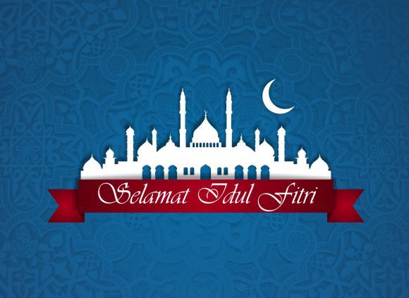 MI HAYATUL ISLAM Template Kartu  Ucapan  Selamat Hari Raya 