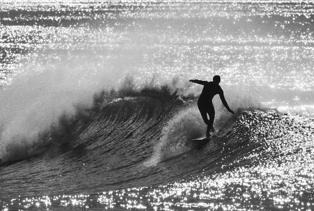 Old School Longboard Surfing