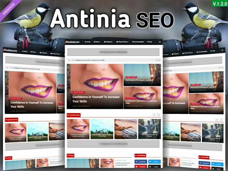 Antinia SEO - Responsive Blogger Template