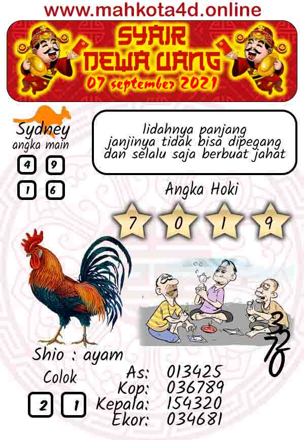 Syair Prediksi Togel Sydney - SDY selasa, 07 - September - 2021