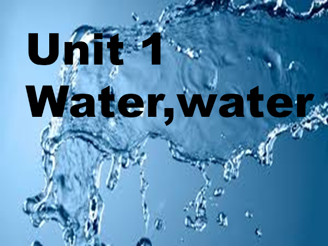 حل الوحدة الاولي Unit 1 Water,water في اللغة الانجليزية للصف السابع الفصل الاول