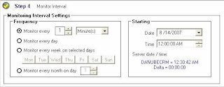 Scribe Monitor - Step 4 - Monitor Interval