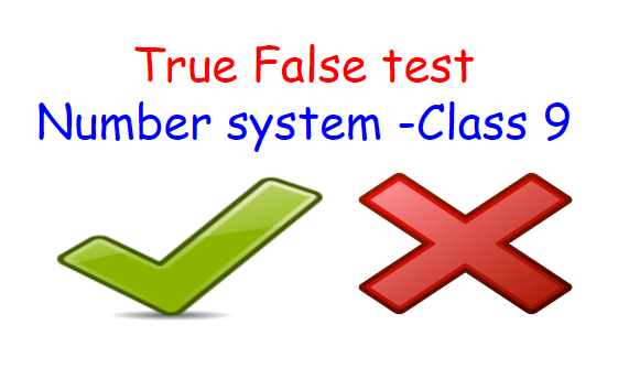 Number Systems -True False Test