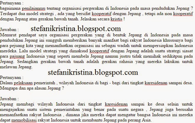 Pembahasan Sejarah Indonesia Halaman 34  @NifaFani
