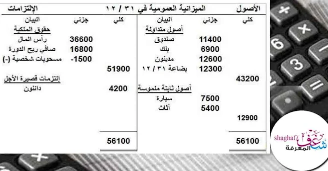 الميزانية العمومية