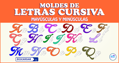 MOLDES DE LETRAS CURSIVAS