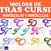 MOLDES DE LETRAS CURSIVAS MAYÚSCULAS Y MINÚSCULAS 