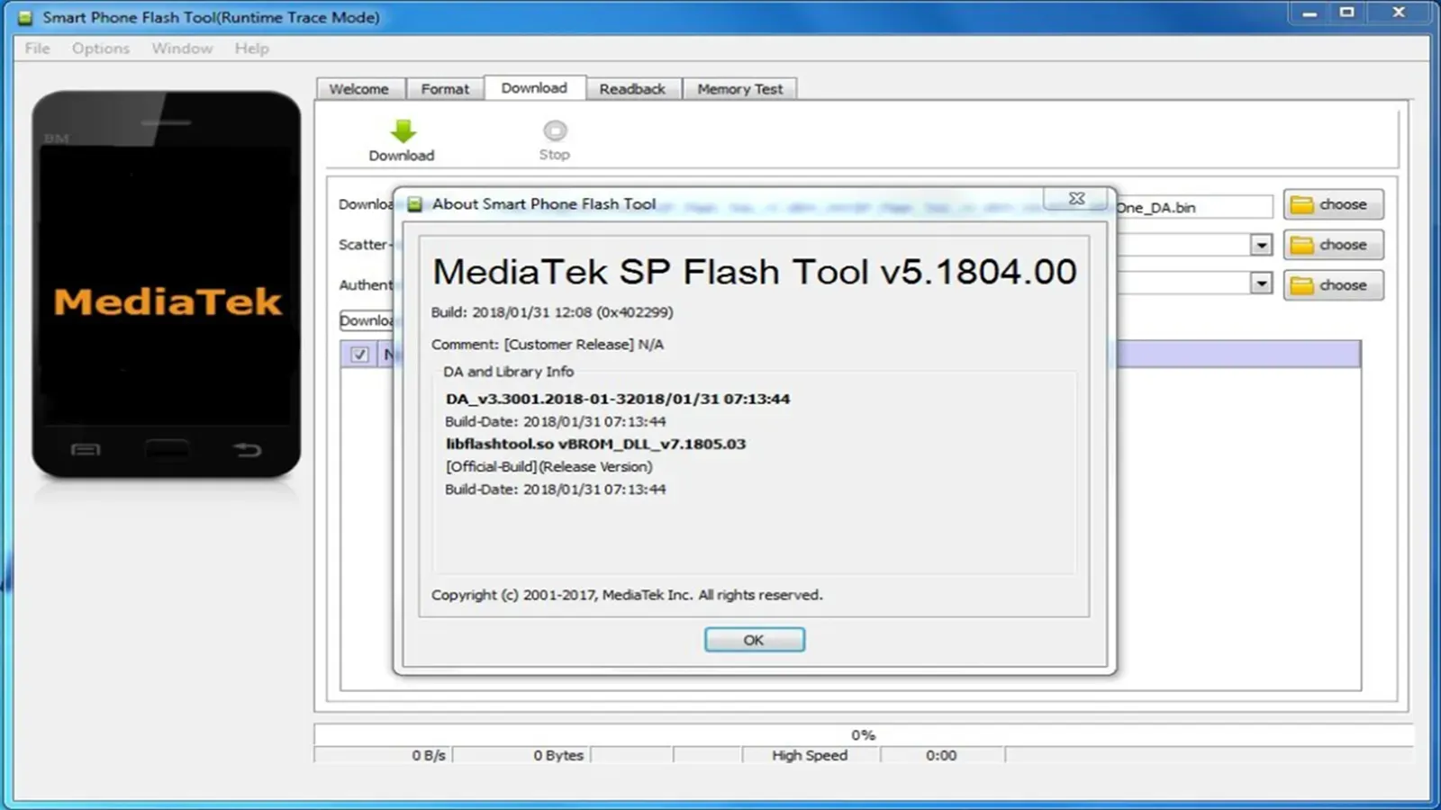 Sử dụng SP Flashtool để up rom chip Mediatek