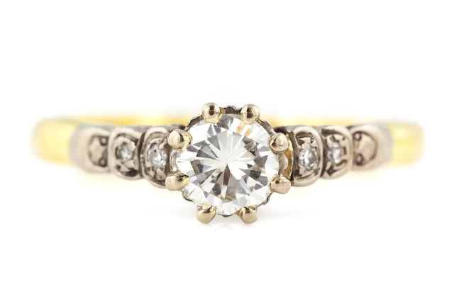 diamond vintage engagement ring