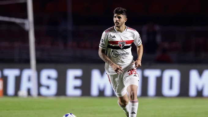 Beraldo sofre lesão no tornozelo e pode desfalcar o São Paulo por até um mês